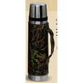 750 Ml Camo Leather Vacuum Bottle